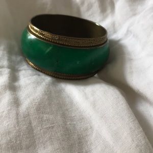 Large green bangle